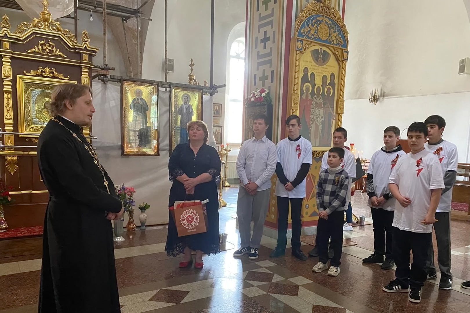 Активисты «Движения Первых» впервые побывали в соборе