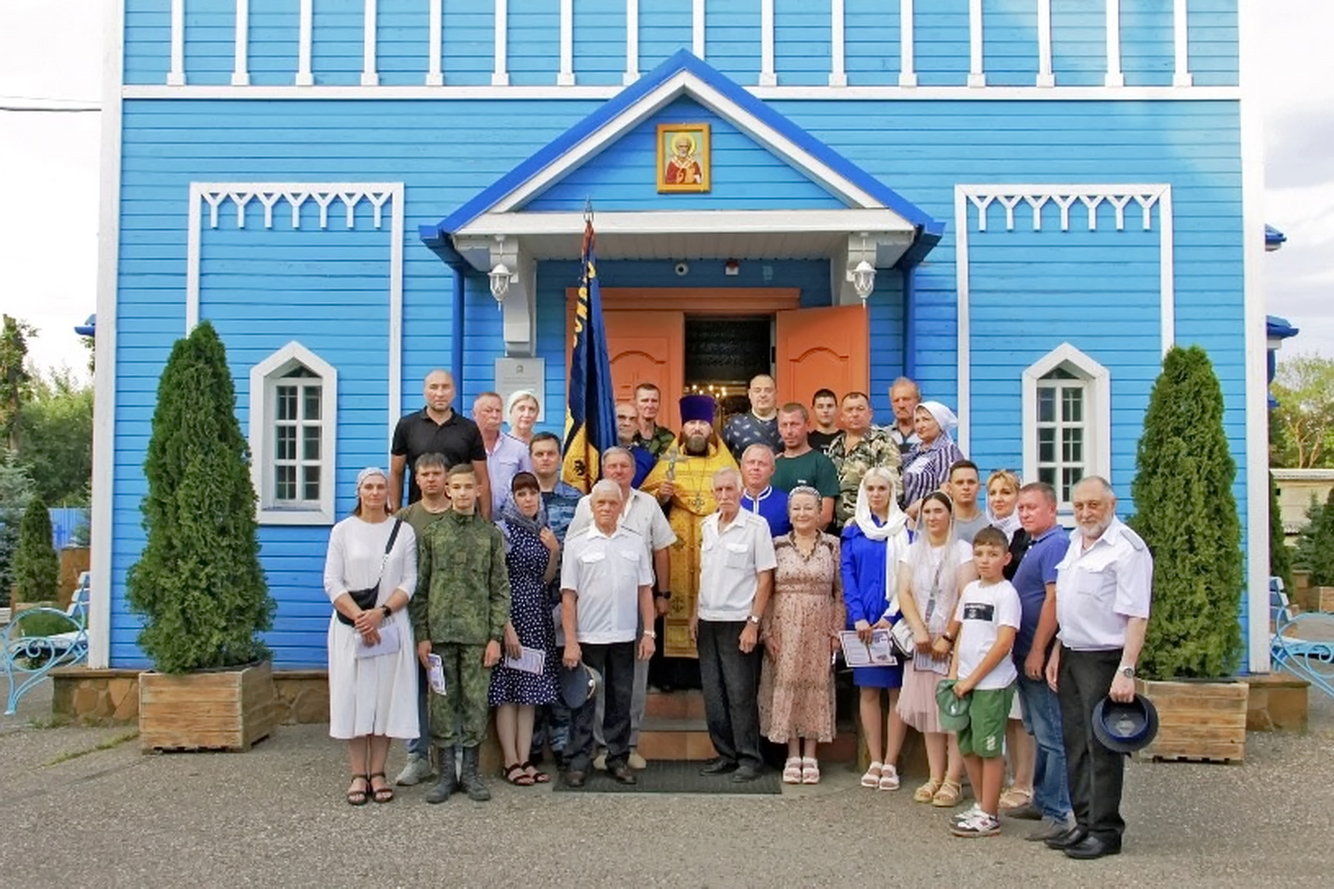 Новобранцы приняли присягу в казачьем храме города Ессентуки