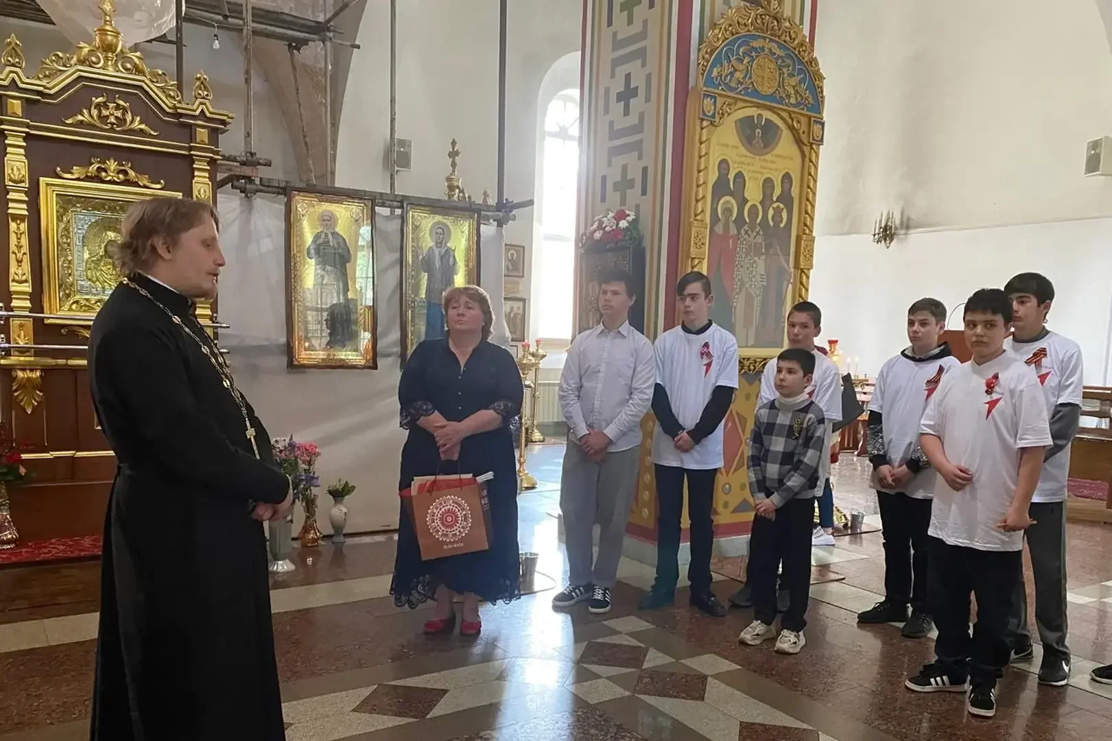 Активисты «Движения Первых» впервые побывали в соборе