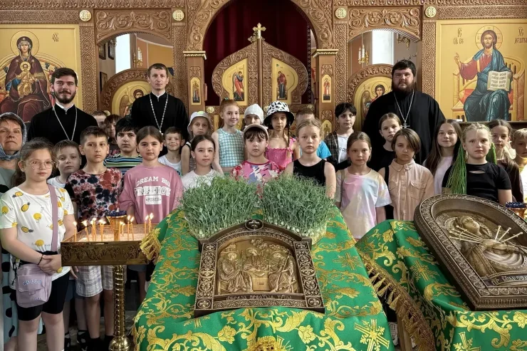 Ребята из летнего лагеря побывали в храме