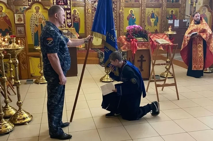Казаки Винсадского общества приняли присягу